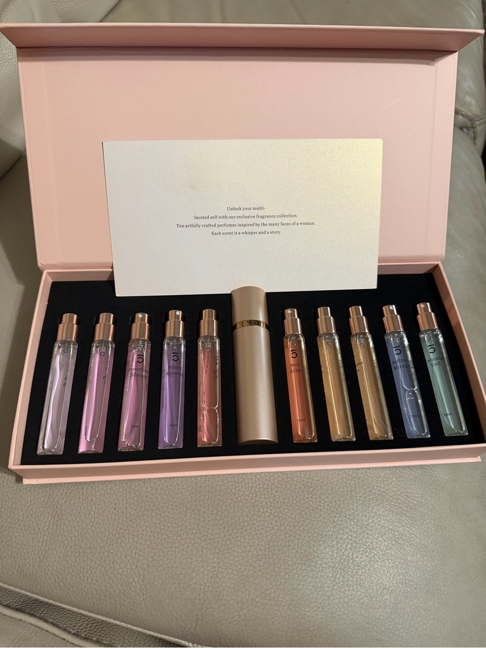 Luxury Women's Perfume Rollerball Set - Assorted Pink and Pastel Scents